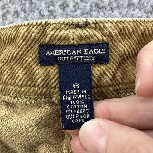 Vintage American Eagle Corduroy Maxi Skirt Academia Grunge Retro Y2K Women's 6 - Picture 5 of 8